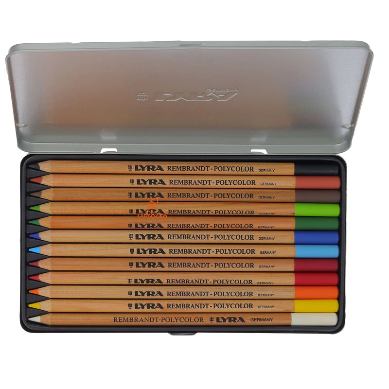 مداد رنگی حرفه ای لیرا ۱۲ رنگ lyra REMBRANDT Poly Color Pencils-12